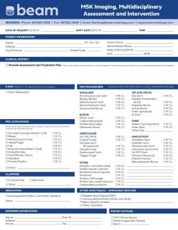 MSK Imaging, Multidisciplinary Assessment and Intervention​